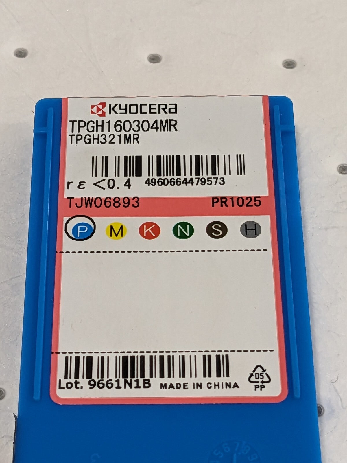 KYOCERA Indexable insert for Turning TPGH160304MR PR1025 Qty 10 TJW06893
