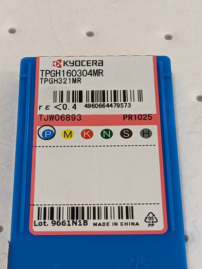 KYOCERA Indexable insert for Turning TPGH160304MR PR1025 Qty 10 TJW06893