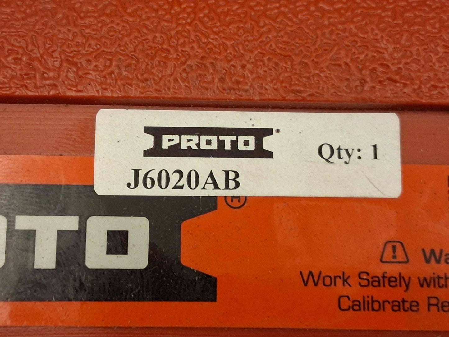 Proto Micrometer Torque Wrench 3/4" Drive Foot Pound J6020AB