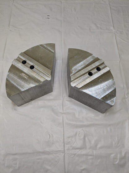 Abbott Soft Lathe Chuck Jaw: Serrated 10 OAW, 4 OAH Qty 2 Jaws KTT10P1