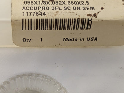 ACCUPRO Ball End Mill 0.055 Dia, 0.082 LOC 3 Fl Solid Carbide 14883953