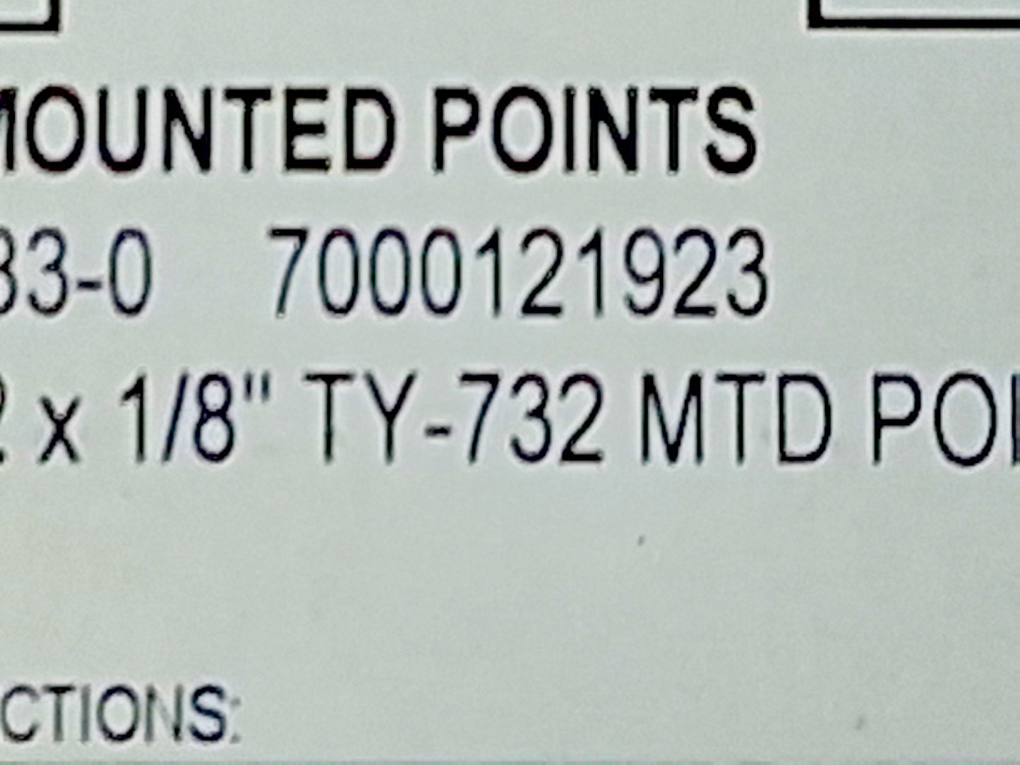 Standard Abrasives Black Silicone Carbide Unitized Mounted Points 5pk 7000121923