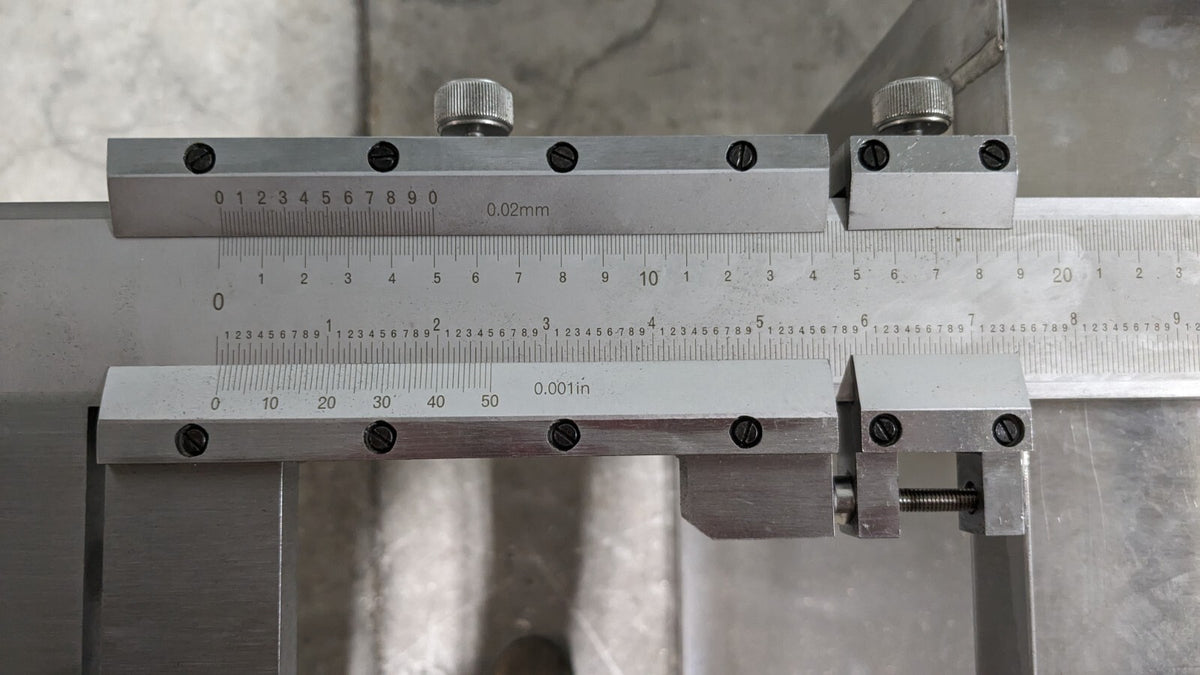 Vernier Caliper 0 to 60" .0043" Accuracy .001" Graduation 8" Jaw Depth 611-5660