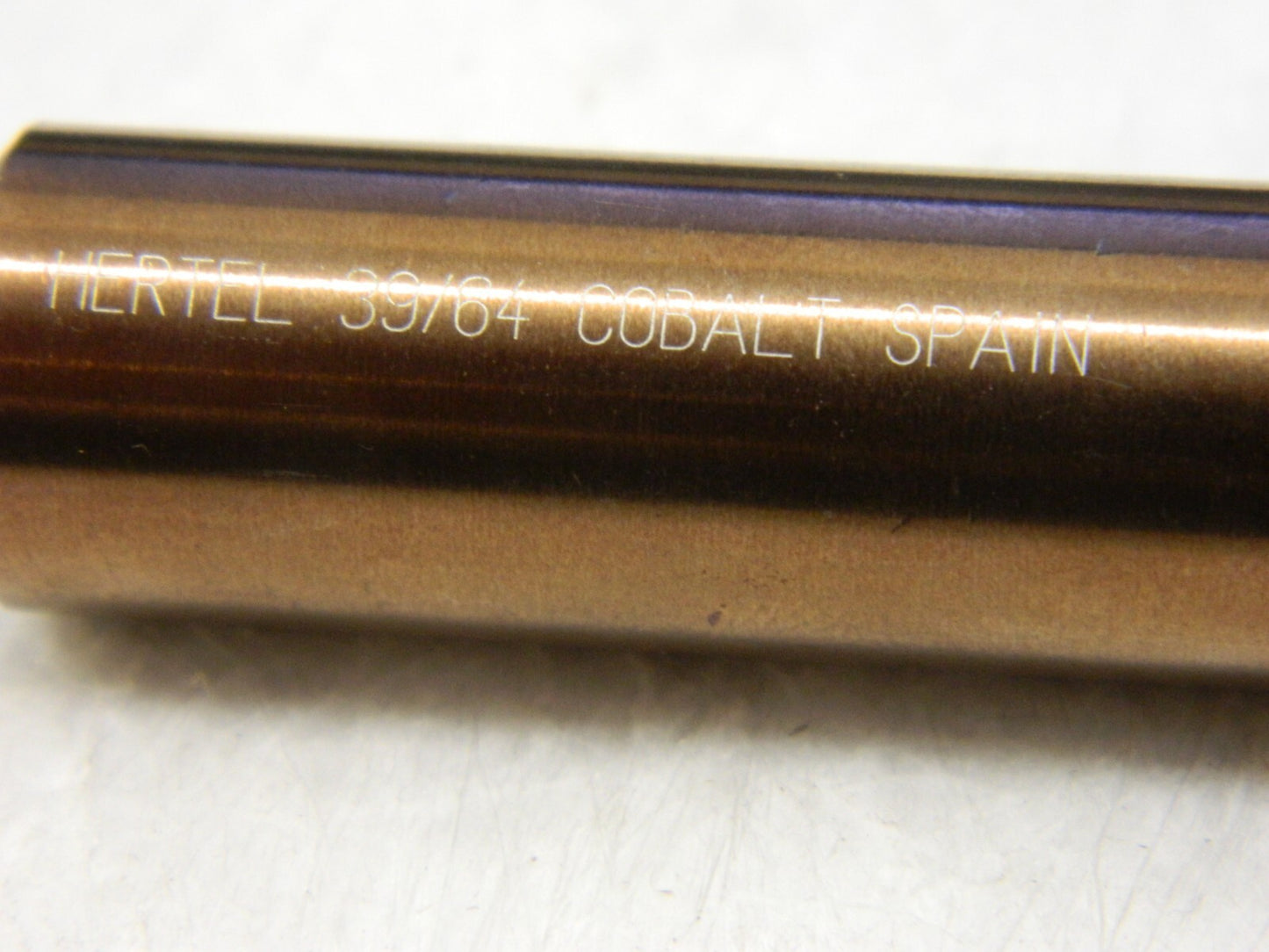 HERTEL Jobber Length Drill Bit: 0.6094 Dia, 135 °, Cobalt 42052