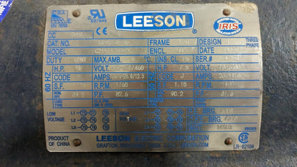 Leeson 10 HP General Purpose Industrial Motor 230/460V 3PH C215T17DB52C