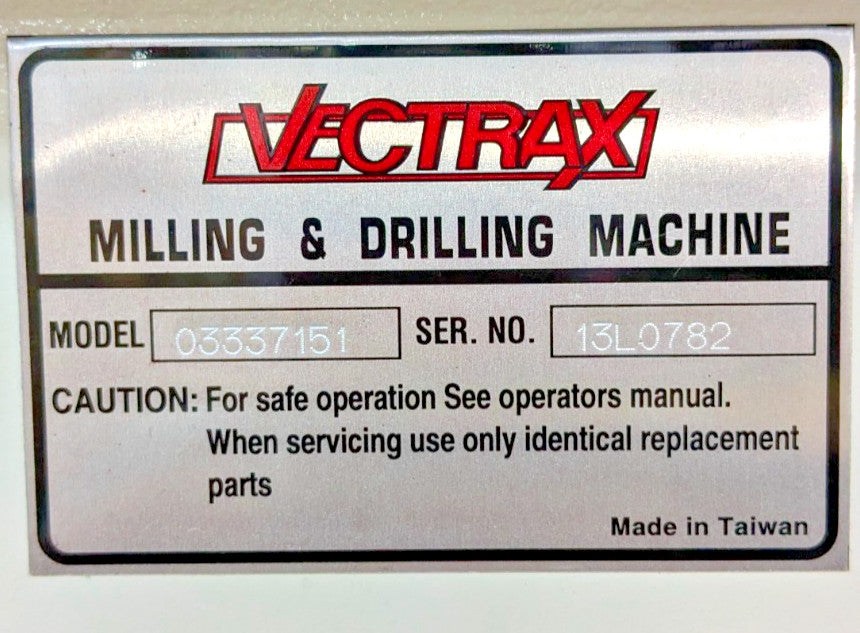 VECTRAX RF-19V Heavy Duty Drill Press  20" Swing  3MT  *Missing 1HP Motor*