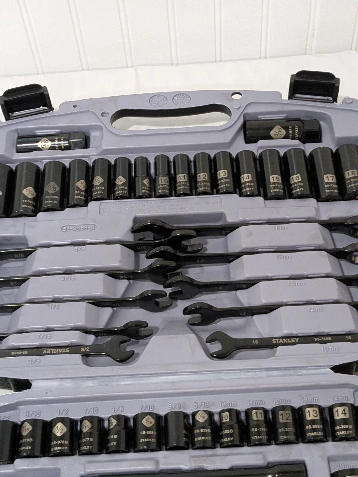 Stanley Socket Set: Deep Standard, 99 Pc, 1/4, 3/8" Drive 92-839