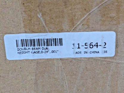 SPI Double Beam Dial Height Gage 24" w/Cert 11-564-2 PARTS/REPAIR