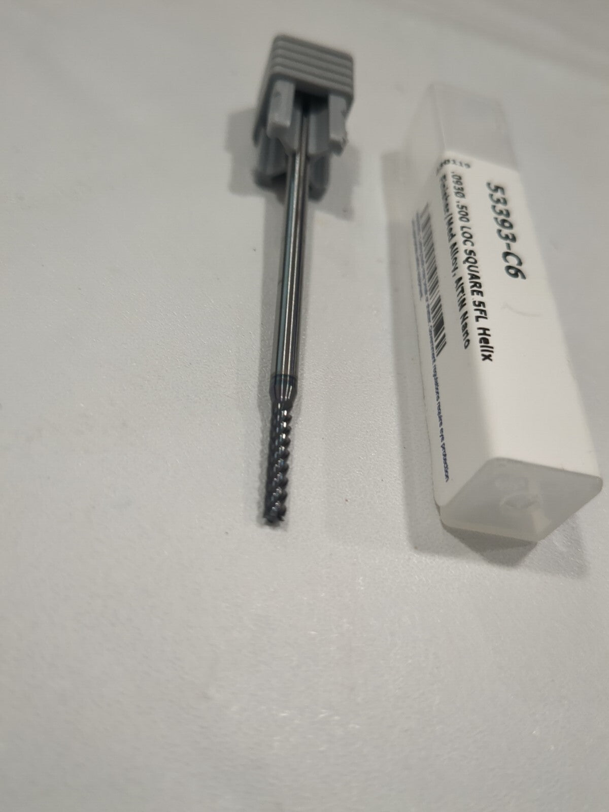 HARVEY TOOL Square End Mill: 3/32" Dia, 1/2" LOC, 5 Fl Solid Carbide 53393-C6
