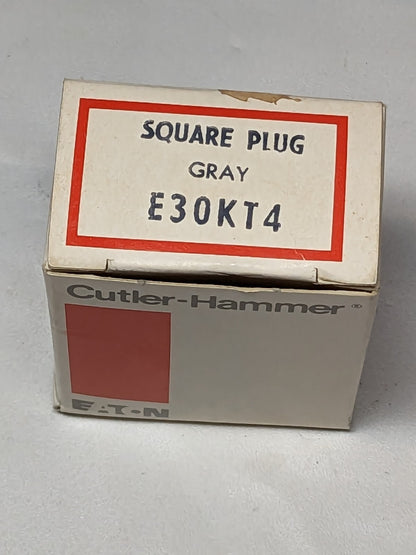Cutler-Hammer Gray Square Plug E30KT4