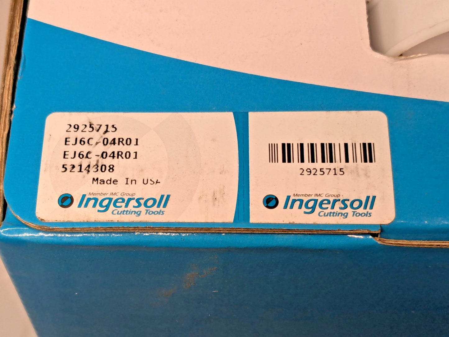 Ingersoll Cutting Tools Index Square-Shoulder Face Mill 4"Dia EJ6C-04R01 2925715