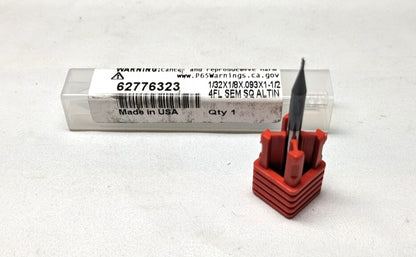 ACCUPRO Carbide Square End Mill 1/32" Dia 4 FL  62776323