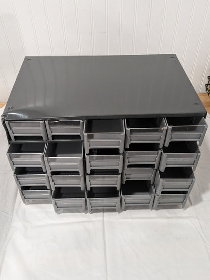 Akro-Mils 20 Drawer, Small Parts Modular Steel Frame Storage Cabinet 19320
