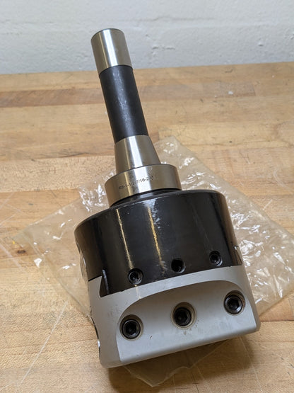 Manual Offset Boring Head w/ R8 Shank 4" Body Diameter 1-1/2-18 Threaded Mo