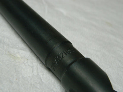 Interstate Black Taper Shank Drill  25/32" x 12" x 18" 2MT HSS 01