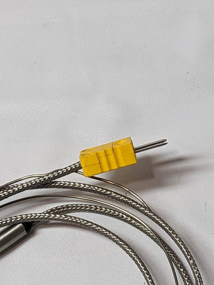 THERMO ELECTRIC Thermocouple Probe: Type K, Flexible Probe, Grounded SF050-188
