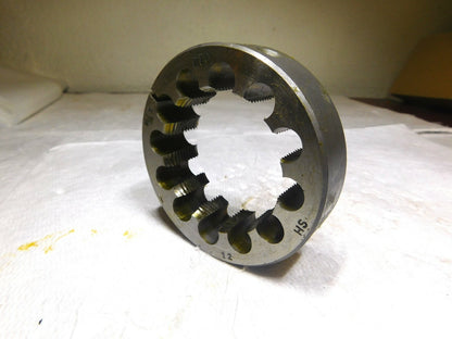 DTC HSS Adjustable Round Split Die 2-9/16-12 Thread Right Hand 4 OD 74734039