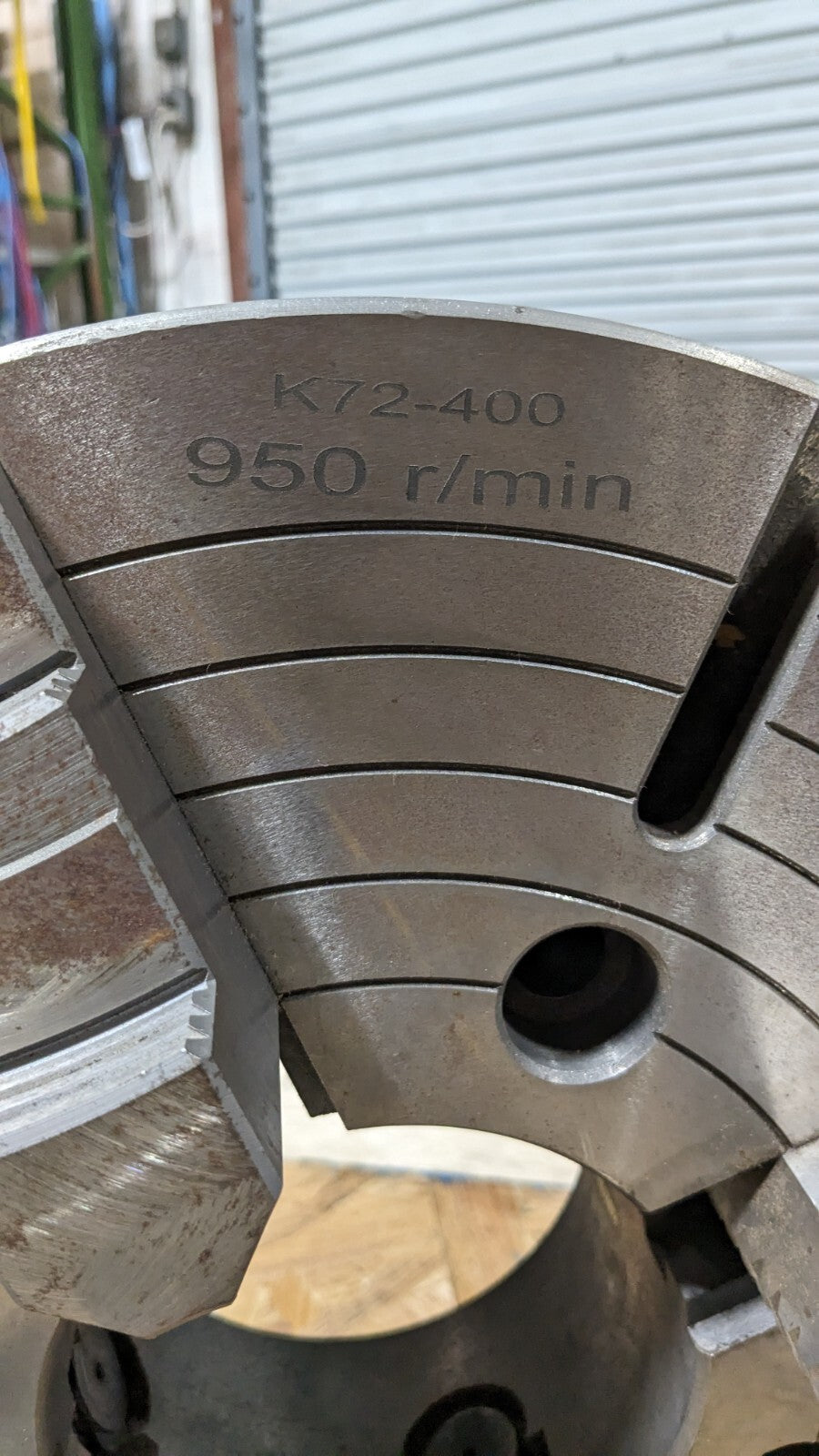 Manual Lathe Chuck 4-Jaw Independent 16" Diameter D1-8 Direct Mount