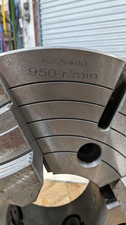 Manual Lathe Chuck 4-Jaw Independent 16" Diameter D1-8 Direct Mount
