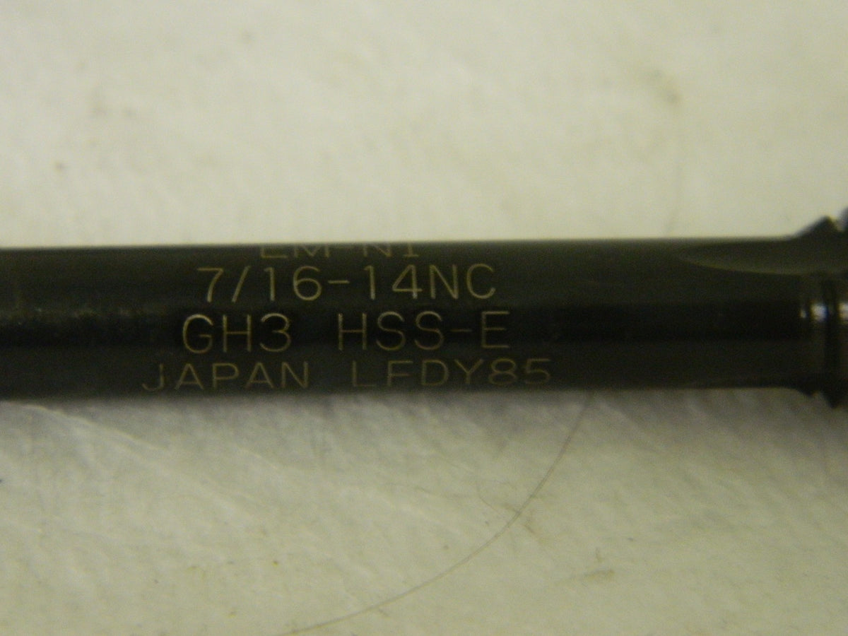 Widia GTD Spiral Point Tap 7/16"-14 NC H3 HSSE 3FL Lot of 3 #85519