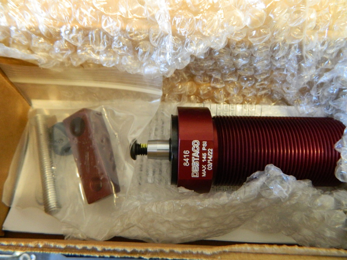 DE-STA-CO 67 Lb Clamping Force Double-Acting Pneumatic Swing Clamp 8416
