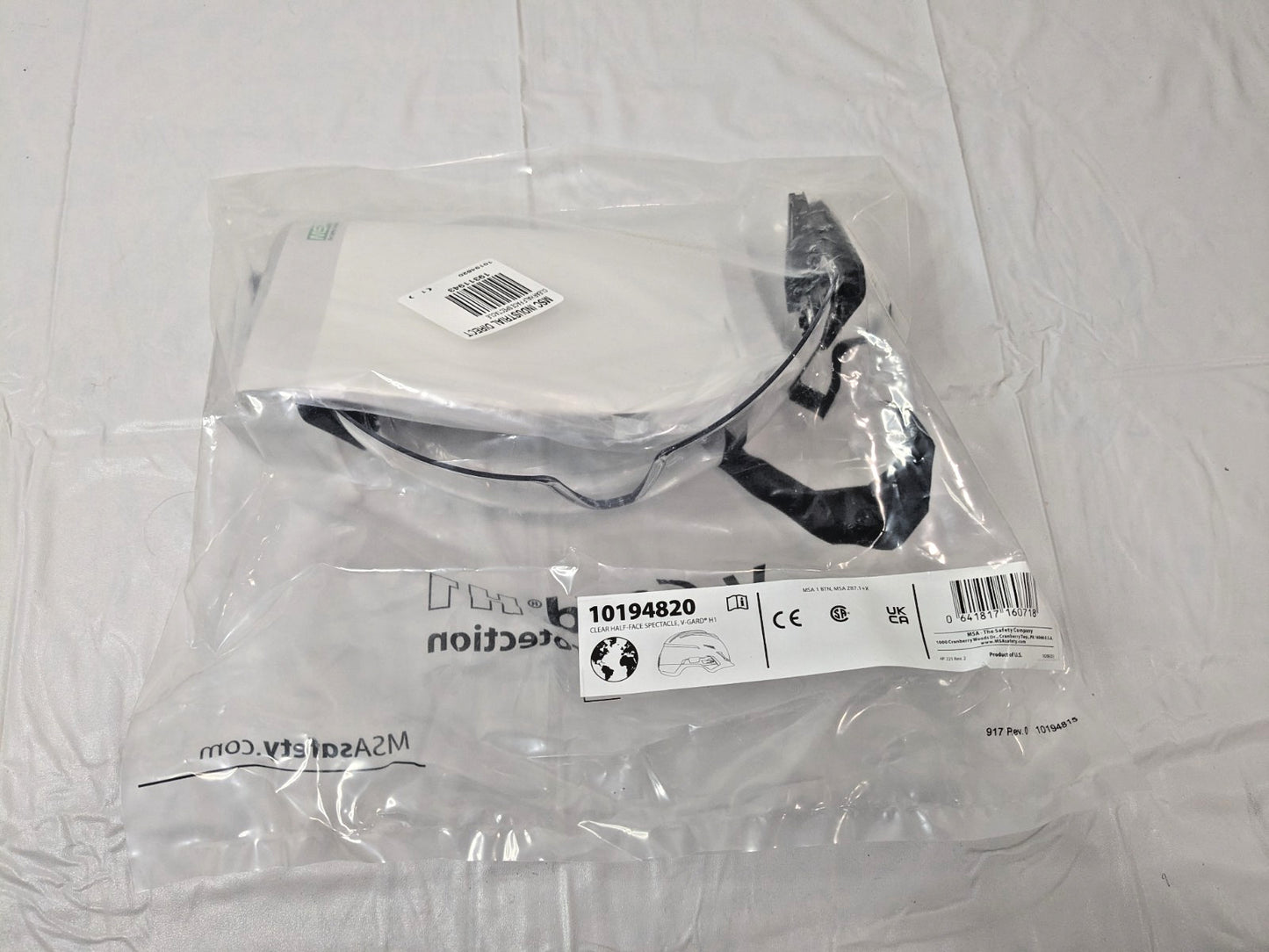 MSA Clear Half-Face Spectacle V-Gard H1 10194820
