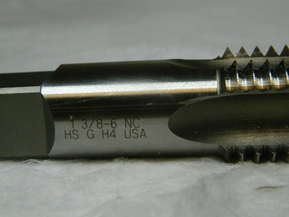 Precision HSS Straight Flute Standard Hand Tap 1-3/8 - 6 UNC H4 4-FL 3868667