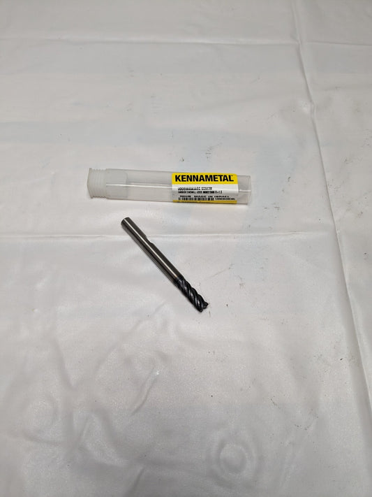 KENNAMETAL Corner Radius End Mill: 6 mm Dia, 13 mm LOC 3524488