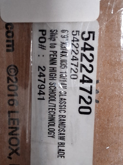 Lenox Welded Bandsaw Blades QTY3 6ft 9" Long x 3/4" Wide x 10 to 14 TPI 54224720