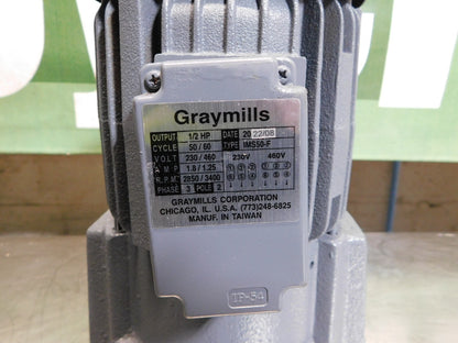 Graymills Coolant Suction Pump 3/4" NPT 1/2 HP 230/460v 3Ph IMS50-F PARTS/REPAIR
