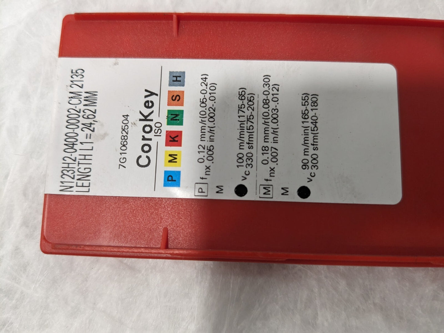 SANDVIK COROMANT Grooving Insert: 2135 qty10 5735977