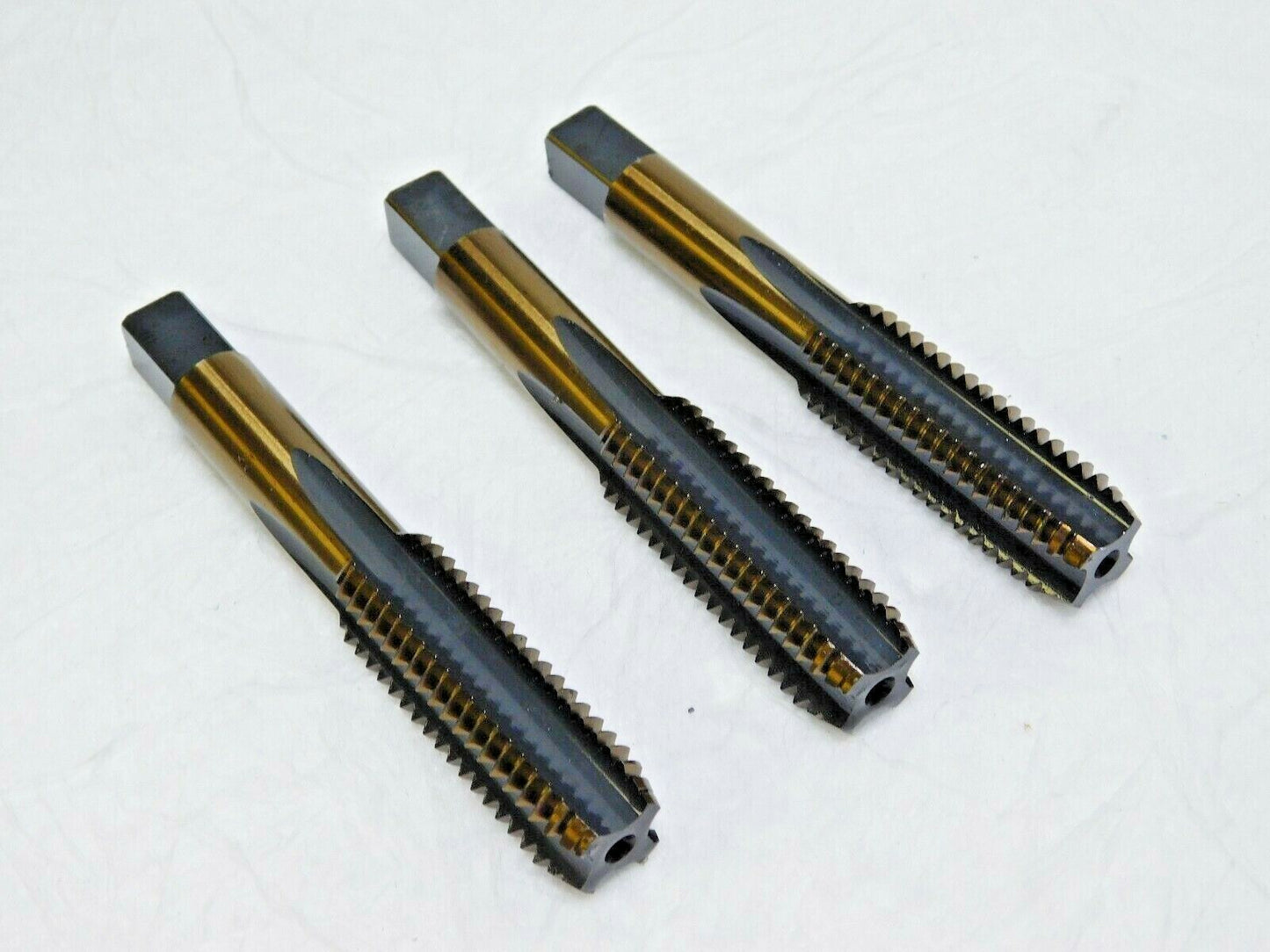 Hand Taps HSS Oxide/Gold Finish 5/8-11 UNC  3-13/16" OAL 4FL Qty 3 20743