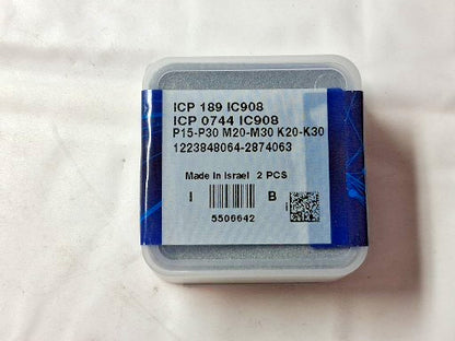 Iscar Carbide Replaceable Drill Tips ICP 0744 0.7440" Dia 18.90 mm QTY2 5506642