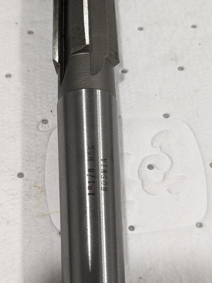 Interstate Bridge Reamer: 1-1/8" Dia, 7-3/8" Flute Length 02371086