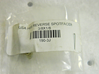 Reverse Counterbores HSS 3/8" Diam x 1/8" Pilot Hole Diam 4FL Qty 3 19