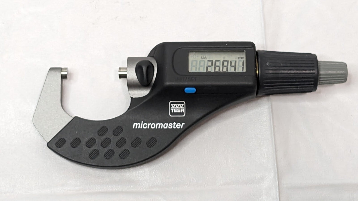 TESA Electronic Outside Micrometer Micromaster IP54 0 to 1.2"/0 to 30mm 06030010