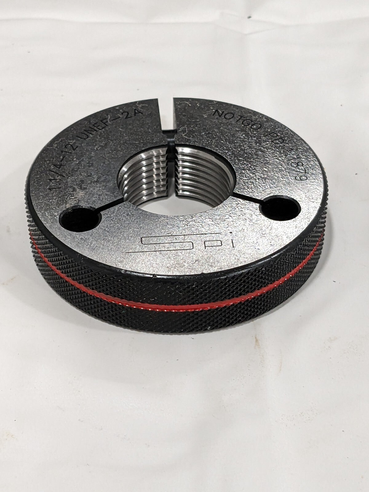 SPI Threaded Ring Gage: 1-1/4-12 Thread, Class 2A, No Go 23-219-9