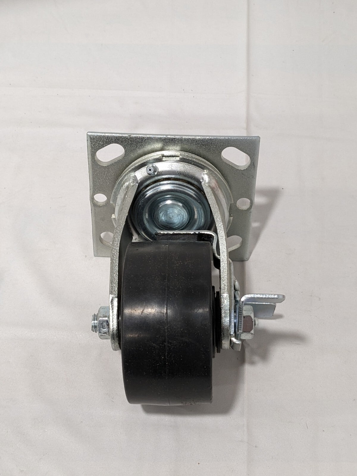 Swivel Top Plate Caster Polyurethane, 4" Wheel Dia, 2" Wheel Width VES4X2PODTBK