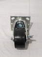 Swivel Top Plate Caster Polyurethane, 4" Wheel Dia, 2" Wheel Width VES4X2PODTBK