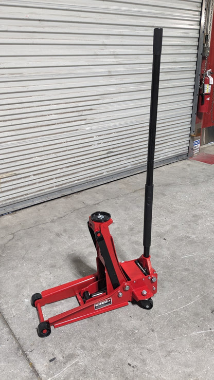 BIG RED Hydraulic Low Profile Steel Service Floor Jack 3 Ton Cap Incomplete