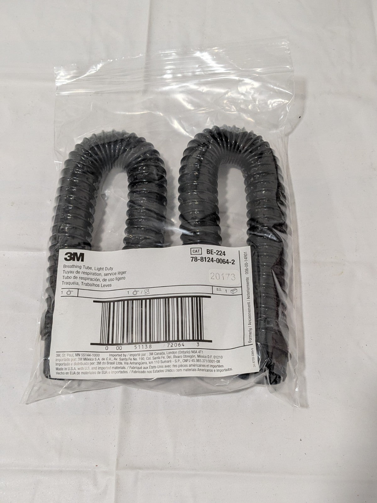3M 38 Inch Long PAPR Compatible Breathing Tube 7000005588