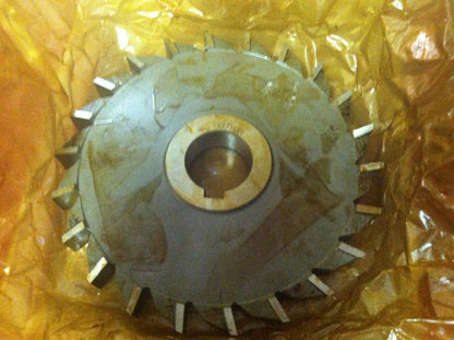 MHC 5" x 9/16" x 1" Side Milling Cutter Straight 22T Uncoated HSS