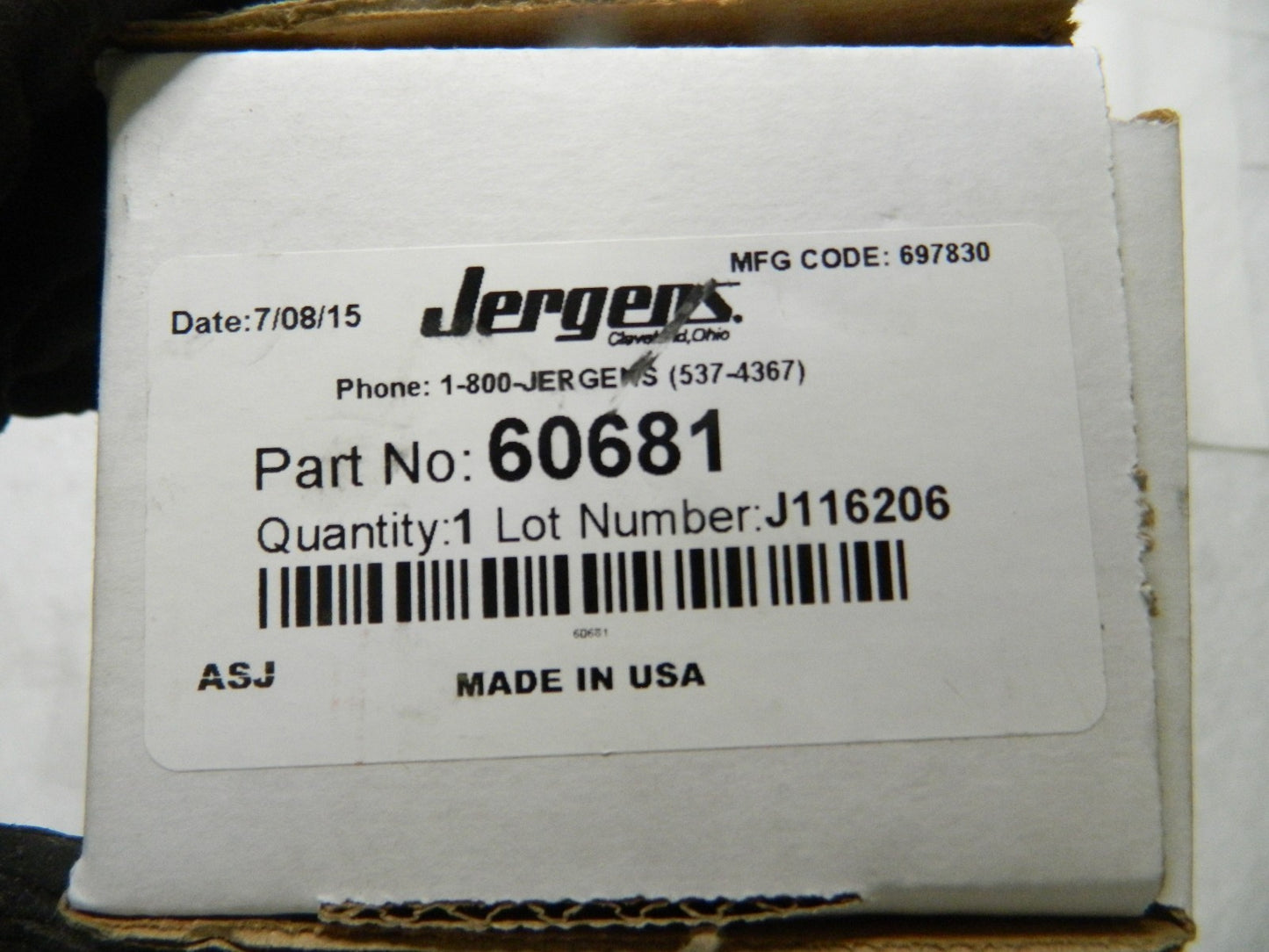 Jergans Single Acting Swing Clamp 3000 psi Max Adjustable Swing 60681