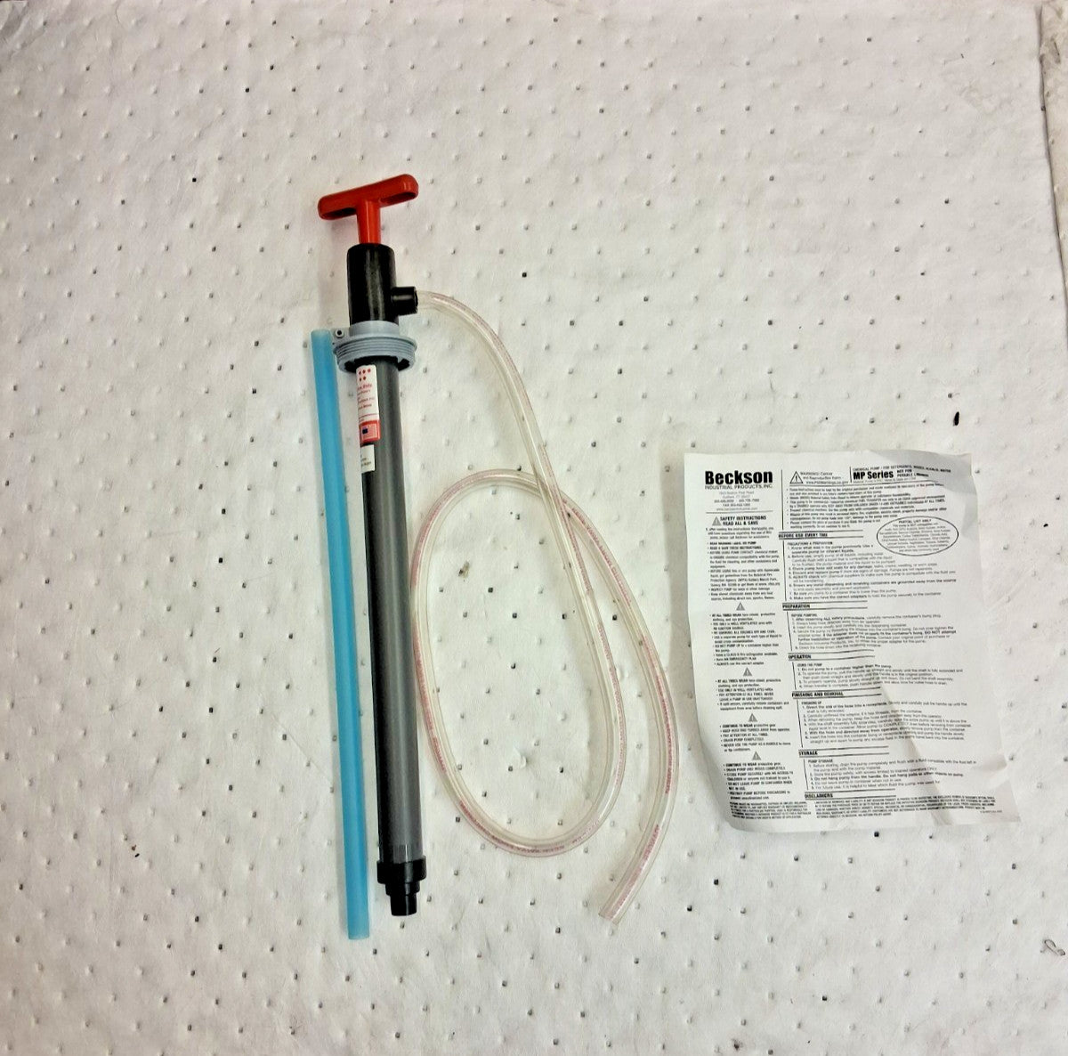 Beckson PVC Hand Operated Transfer Pump 9/16" Outlet MP1848S