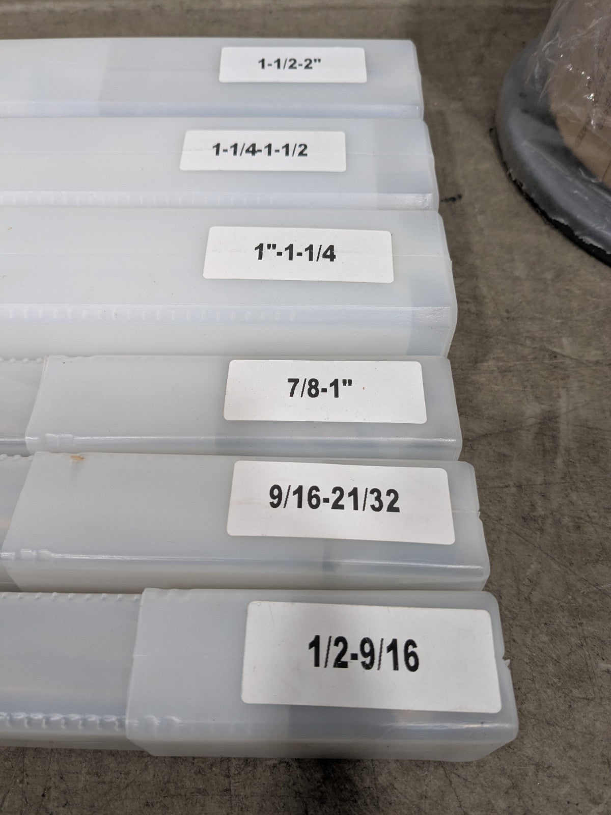 6 Piece Expanding Lathe Mandrel Set 1/2 to 2" Face Dia 262-3030 INCOMPLETE