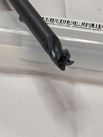 HARVEY TOOL Corner Radius End Mill: 1/4 Dia, 3/8 LOC, 1/64 Radius 54916-C6