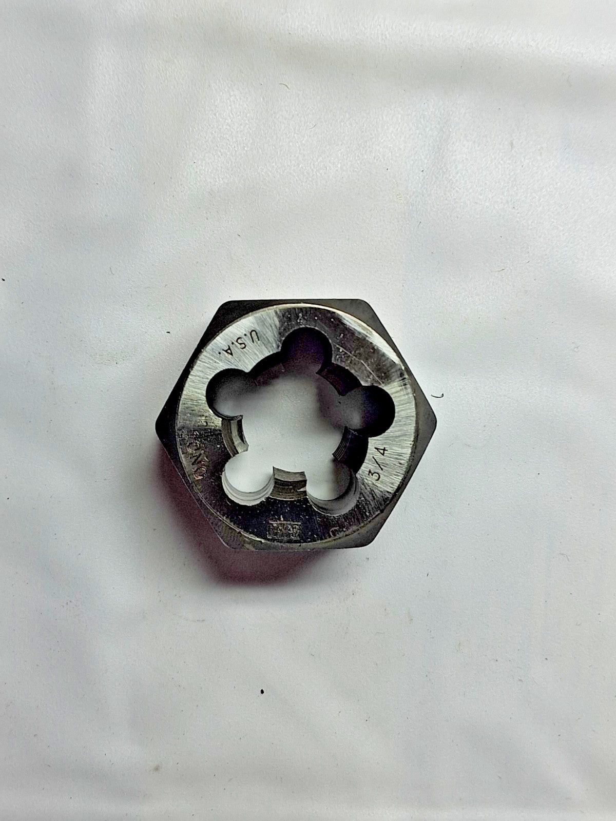 Titan Carbon Hex Rethreading Die 3/4-10 3/4" Thick 33124116