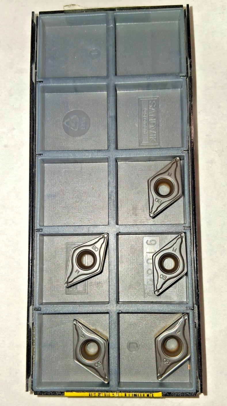 Sandvik Coromant Carbide Turning Insert 5 Pcs TR-DC1308-M 4325 6433941
