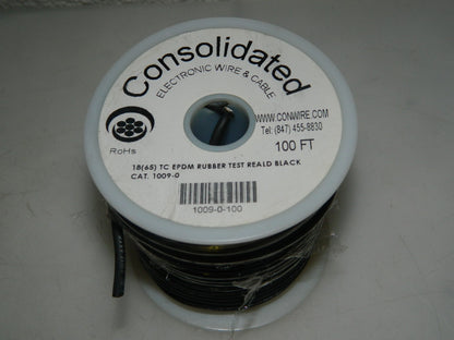 Consolidated Tinned Copper Hook Up Wire 18 AWG 65 Strand 100 Ft. Long 1009-0-100