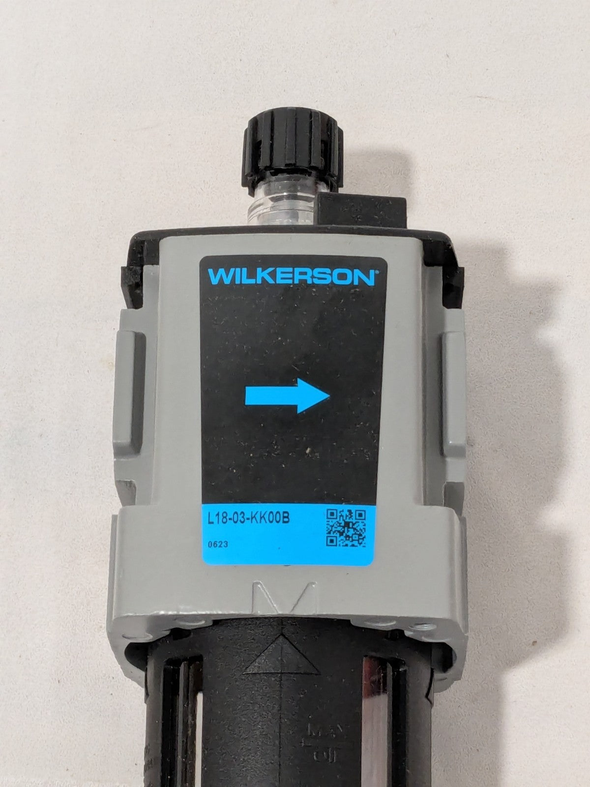 Wilkerson Standard Compressed Air Lubricator: 3/8" Port, 90 CFM L18-03-KK00B